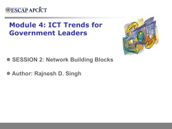 Network Building Blocks