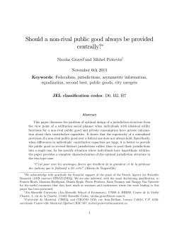 Should a non-rival public good always be provided