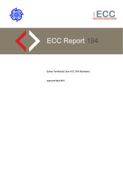Extra-territorial use of E.164 numbers