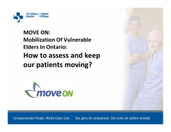 MOVE ON: Assessing Mobility Presentation