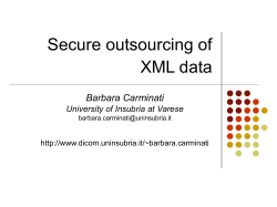Quering XML encrypted data - The University of Texas at Dallas