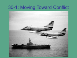 30-1: Moving Toward Conflict
