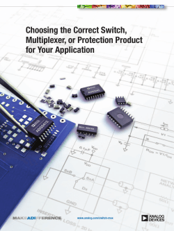 Choosing the Correct Switch or Multiplexer for