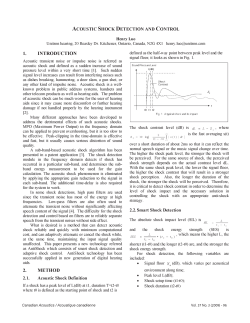 1. 2. METHOD 2.1. Acoustic Shock Definition 2.2. Smart Shock