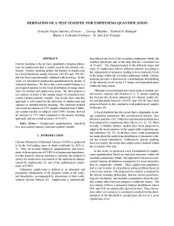 Derivation of a Test Statistic for Emphysema Quantification