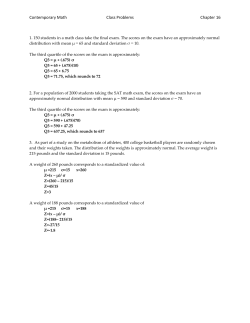 Contemporary Math Class Problems