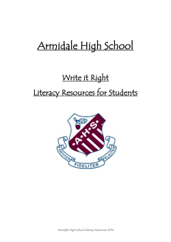 AHS Literacy Resources