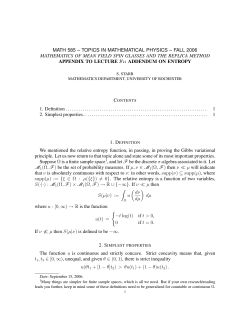 math 585 &ndash; topics in mathematical physics &ndash; fall 2006 mathematics