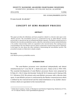 concept of semi-markov process