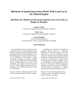Bid Rents of Spatial Interaction Model With Land Use in the