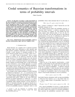 Credal semantics of Bayesian transformations in terms of probability