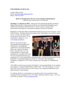 BoatU.S. Recognized for 50 Years of Serving Recreational Boaters
