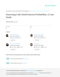 Assessing Code Smell Interest Probability: A Case Study