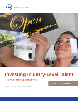 Investing in Entry-Level Talent