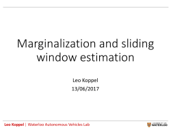 Marginalization and sliding window Leo Koppel