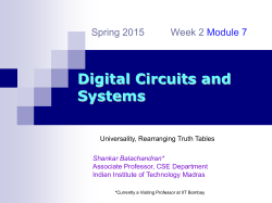 Digital Circuits and Systems