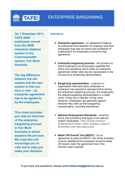 ENTERPRISE BARGAINING BANNER HEADLINE