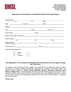 application form - University of Missouri