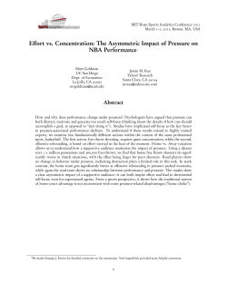 Effort vs. Concentration: The Asymmetric Impact of