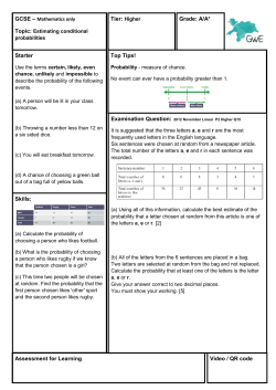 Estimating conditional probabilities