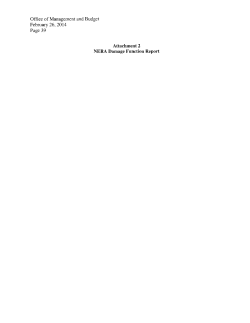 A Review of the Damage Functions Used in Estimating the Social