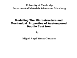 Austempered Ductile Cast Iron - Phase Transformations and