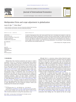 Multiproduct firms and scope adjustment in globalization