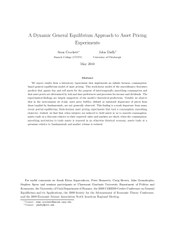 A General Equilibrium Approach to Asset Pricing