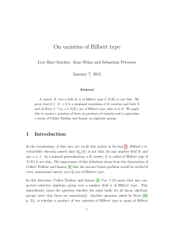 On varieties of Hilbert type