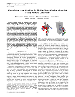 Constellation - an Algorithm for Finding Robot - InterACT