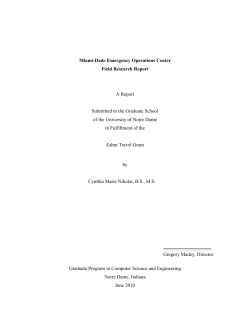 Miami-Dade Emergency Operations Center Field Research Report2