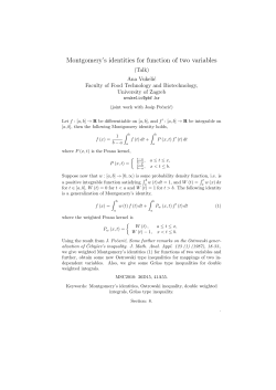 Montgomery`s identities for function of two variables