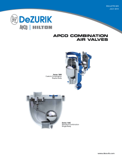 apco combination air valves