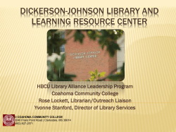 Dickerson-Johnson Library and Learning Resource Center