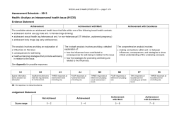 NCEA Level 2 Health (91235) 2013