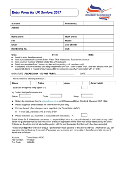 New licence application form