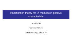 Ramification theory for D-modules in positive characteristic