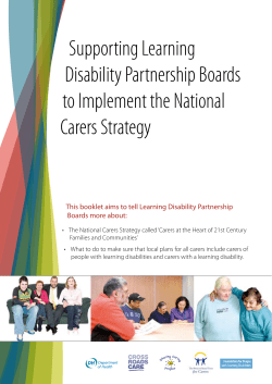 Supporting Learning Disability Partnership Boards to