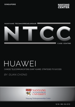 Chinese Telecommunications Giant Huawei: Strategies To Success