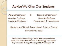 Advice We Give Our Students - Life Science Teaching Resource