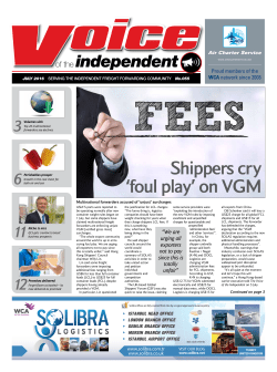Shippers cry `foul play` on VGM