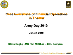 Cost Management (CM)