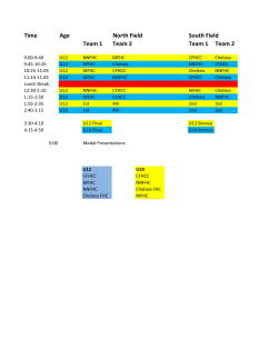 Time Age North Field South Field Team 1 Team 2 Team 1 Team 2