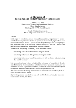 A Discussion of Parameter and Model Uncertainty in Insurance