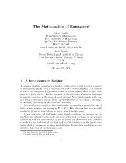 The Mathematics of Emergence