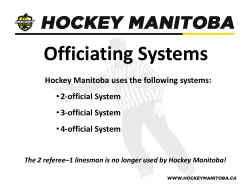 Officiating Systems