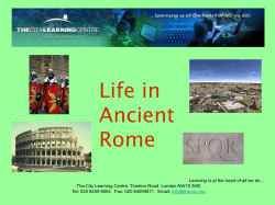 Click on the picture to play the gladiator game! Click to view media