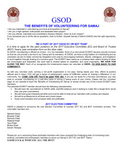 Election Committee Nomination Form