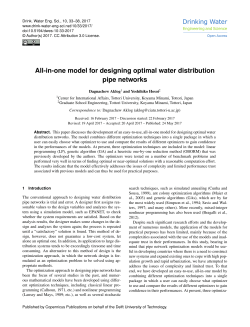 All-in-one model for designing optimal water distribution pipe networks
