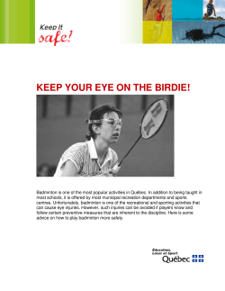keep your eye on the birdie! - Minist&egrave;re de l`&Eacute;ducation et de l